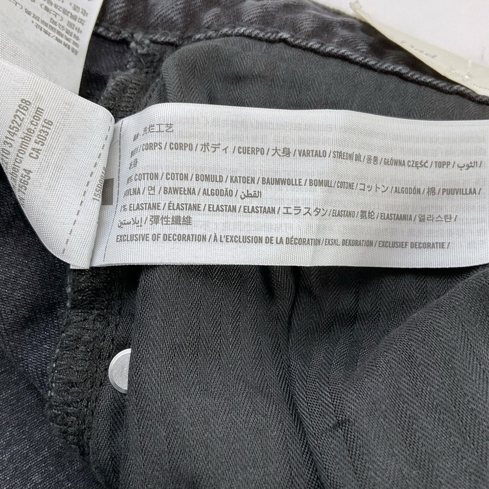 Abercrombie & Fitch Jeans Women 24W (49x30.5) Black Curve Love The Dad Plus NWT - Picture 7 of 10